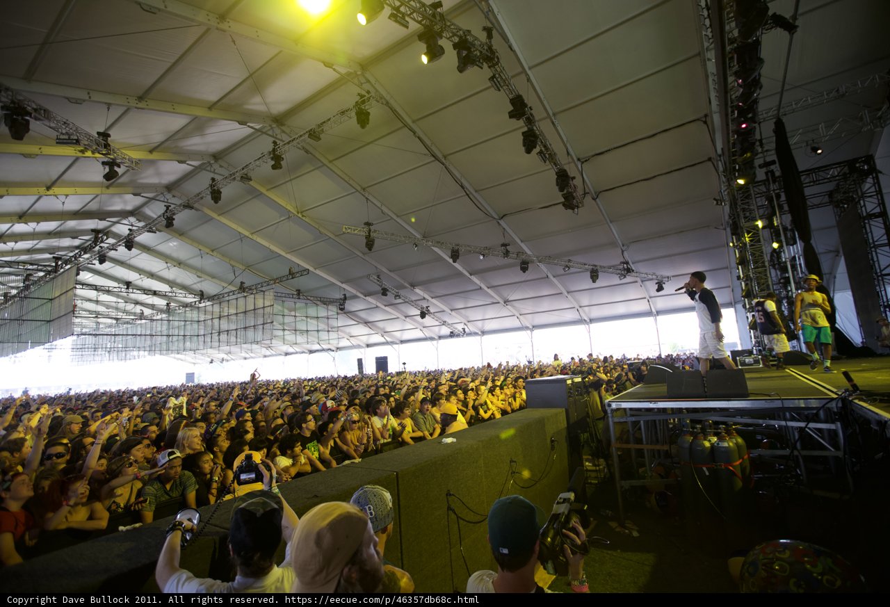 Massive Crowd Engulfing Coachella Tent