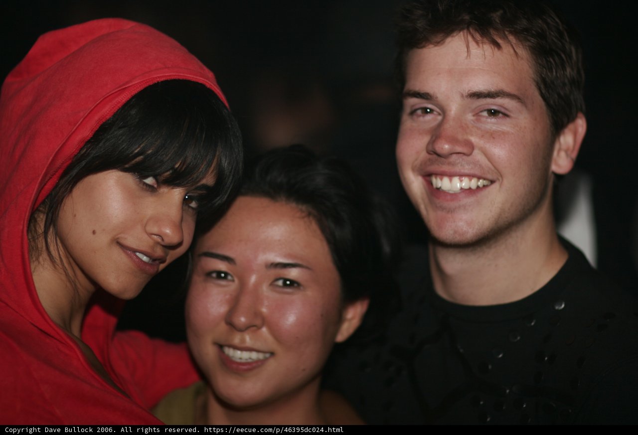 Happy couple and friend