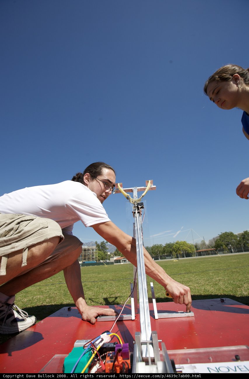 Working on a Robot Under the Blue Sky