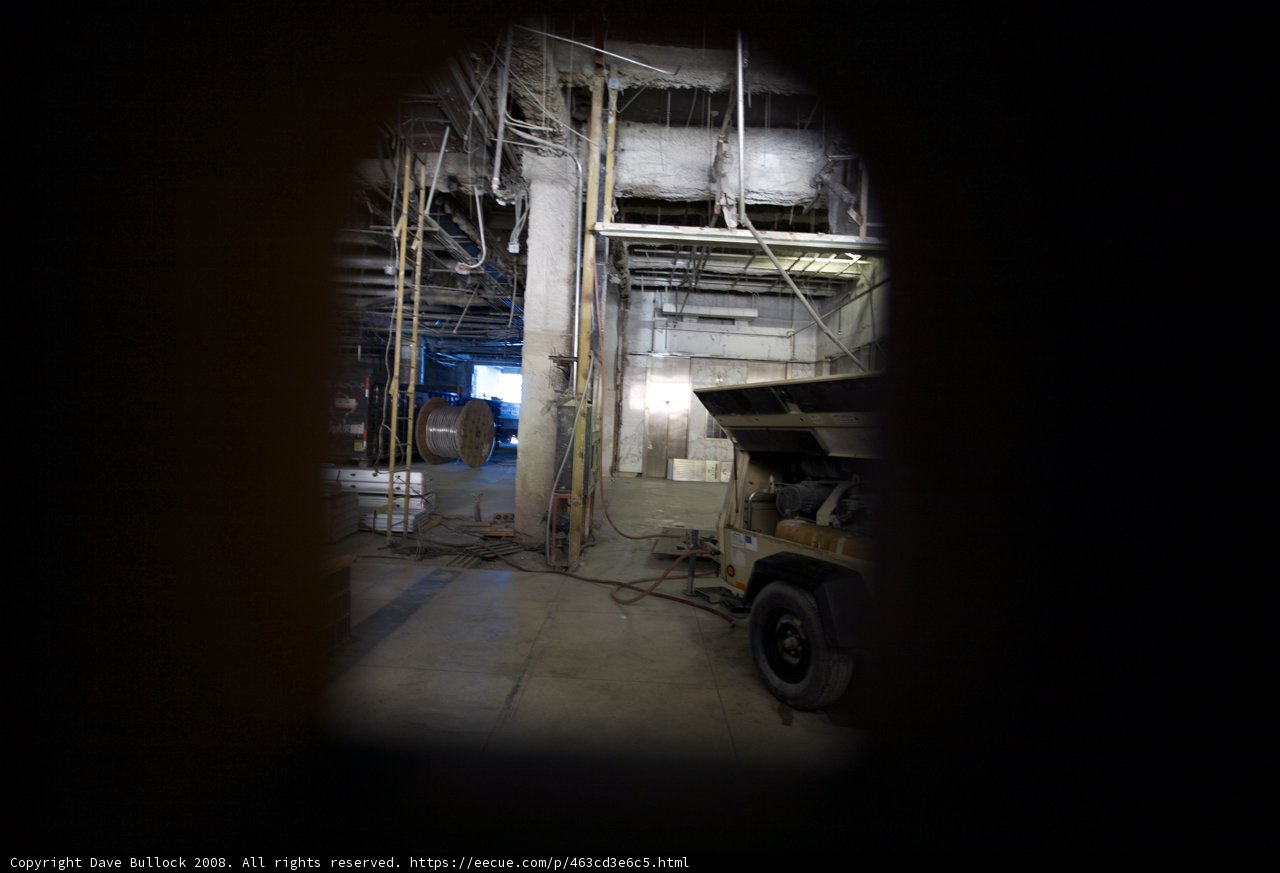 Peek through the hole into the industrial world