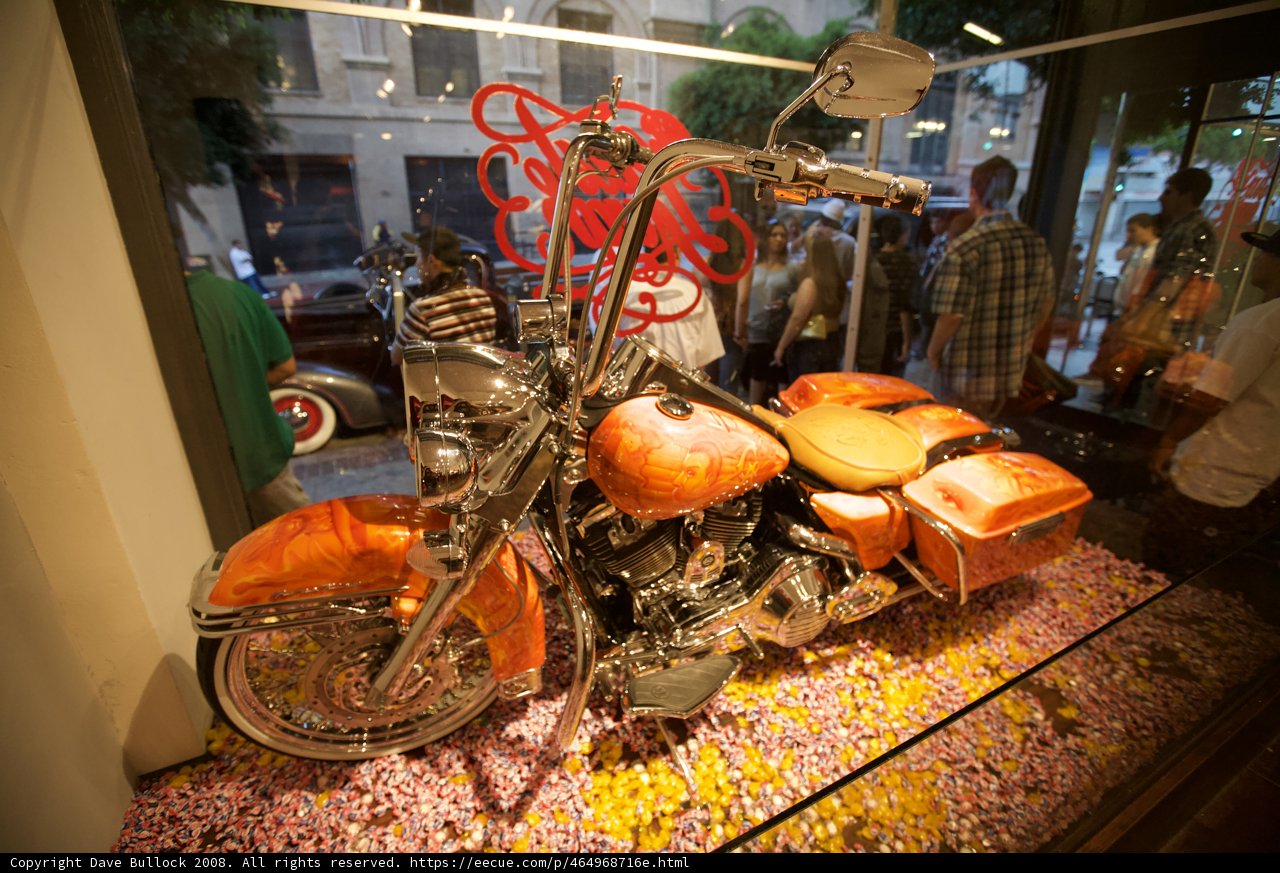 Motorcycle in the Window
