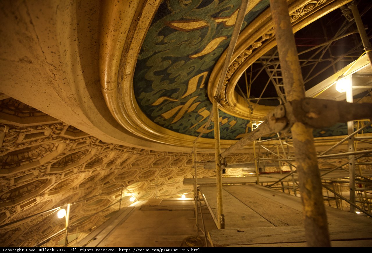 Scaffolding and Walkway in Temple Crypt