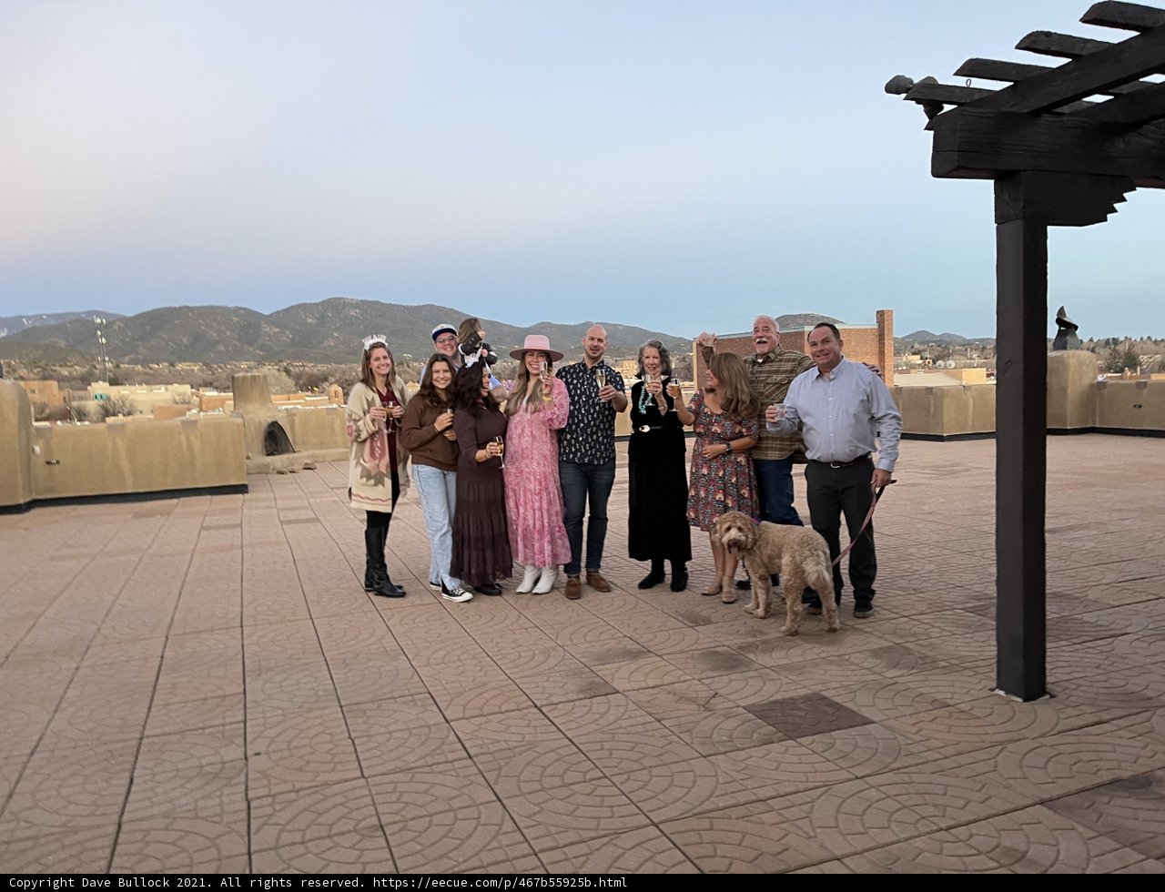Group Photo on Santa Fe Patio