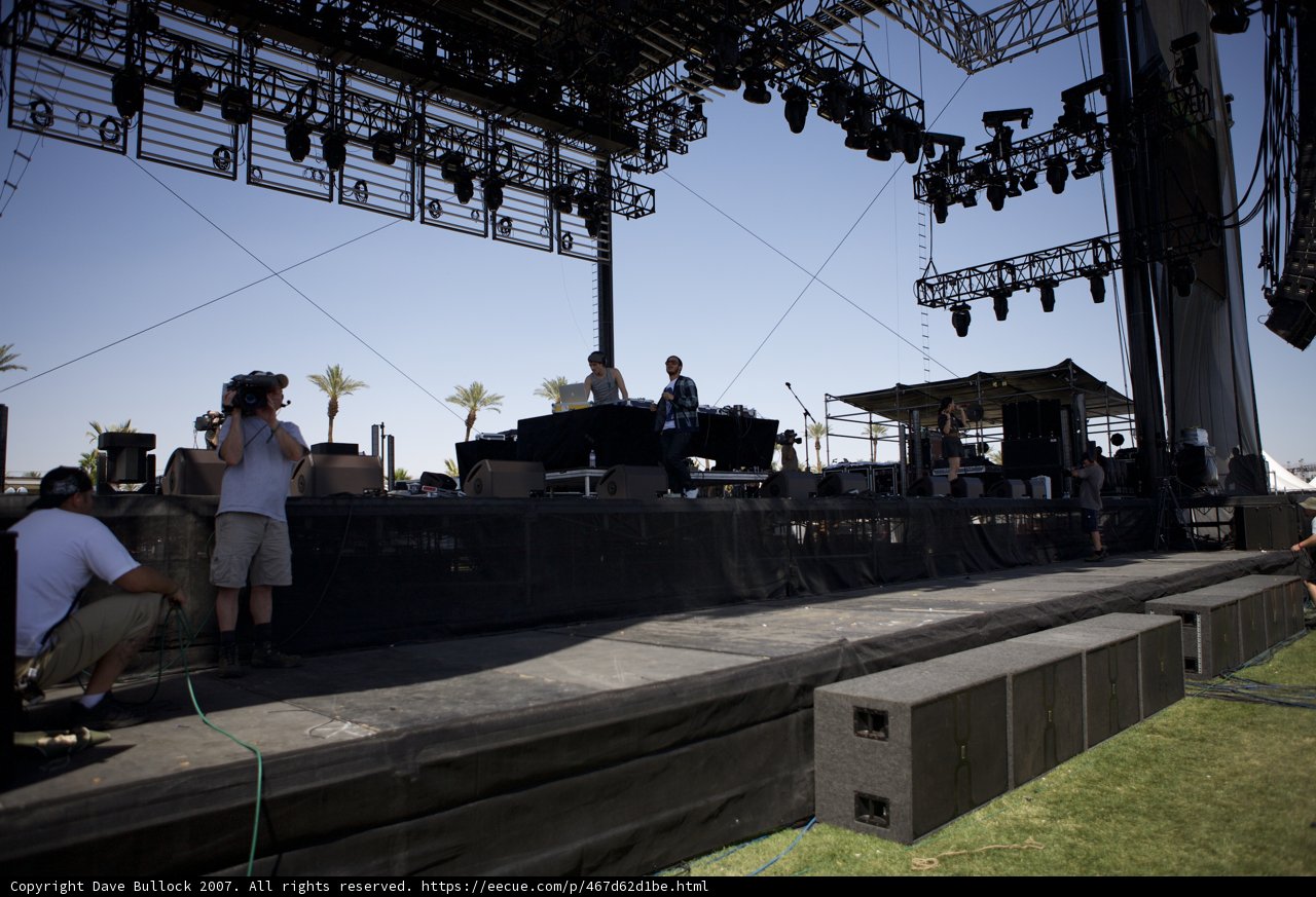 Stage Set Against Stunning Natural Landscape