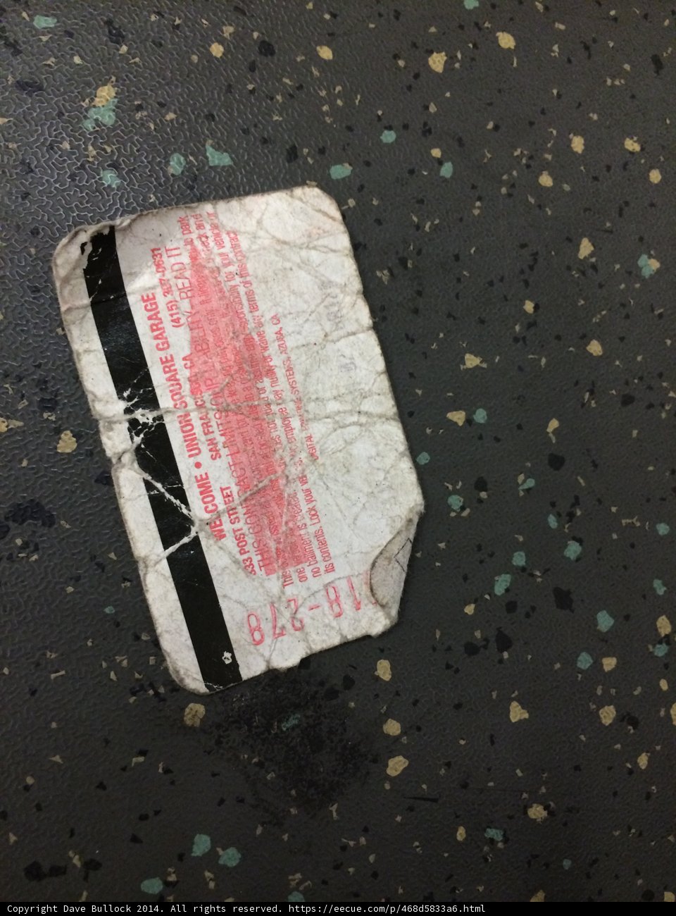 Red Sticker on Paper