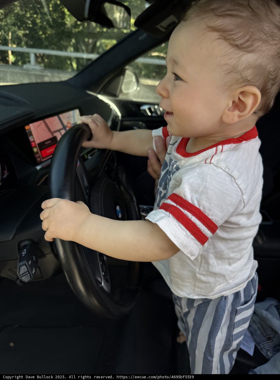 Young Driver in Action