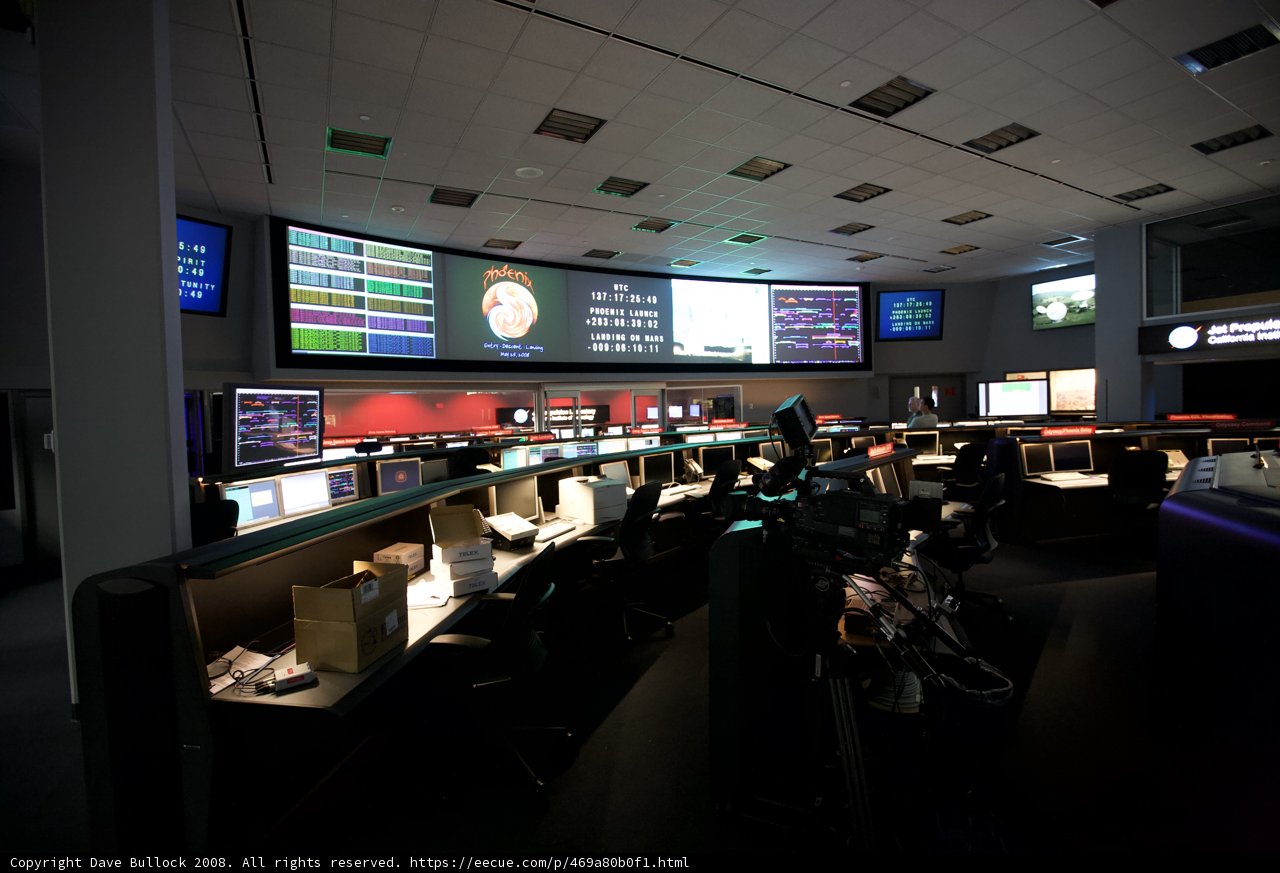 JPL Mission Control Room: Monitoring the Stars