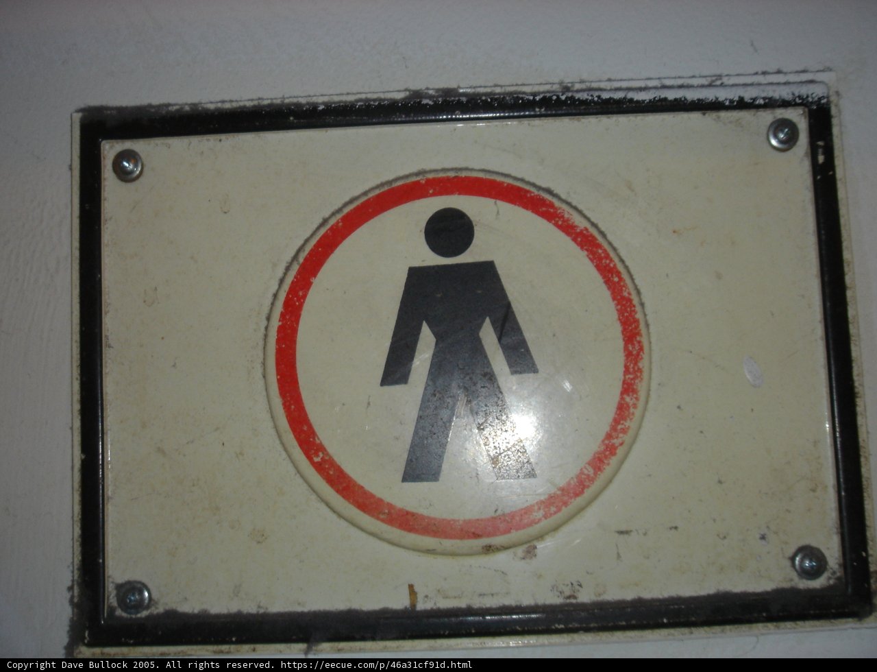 Male Restroom Sign