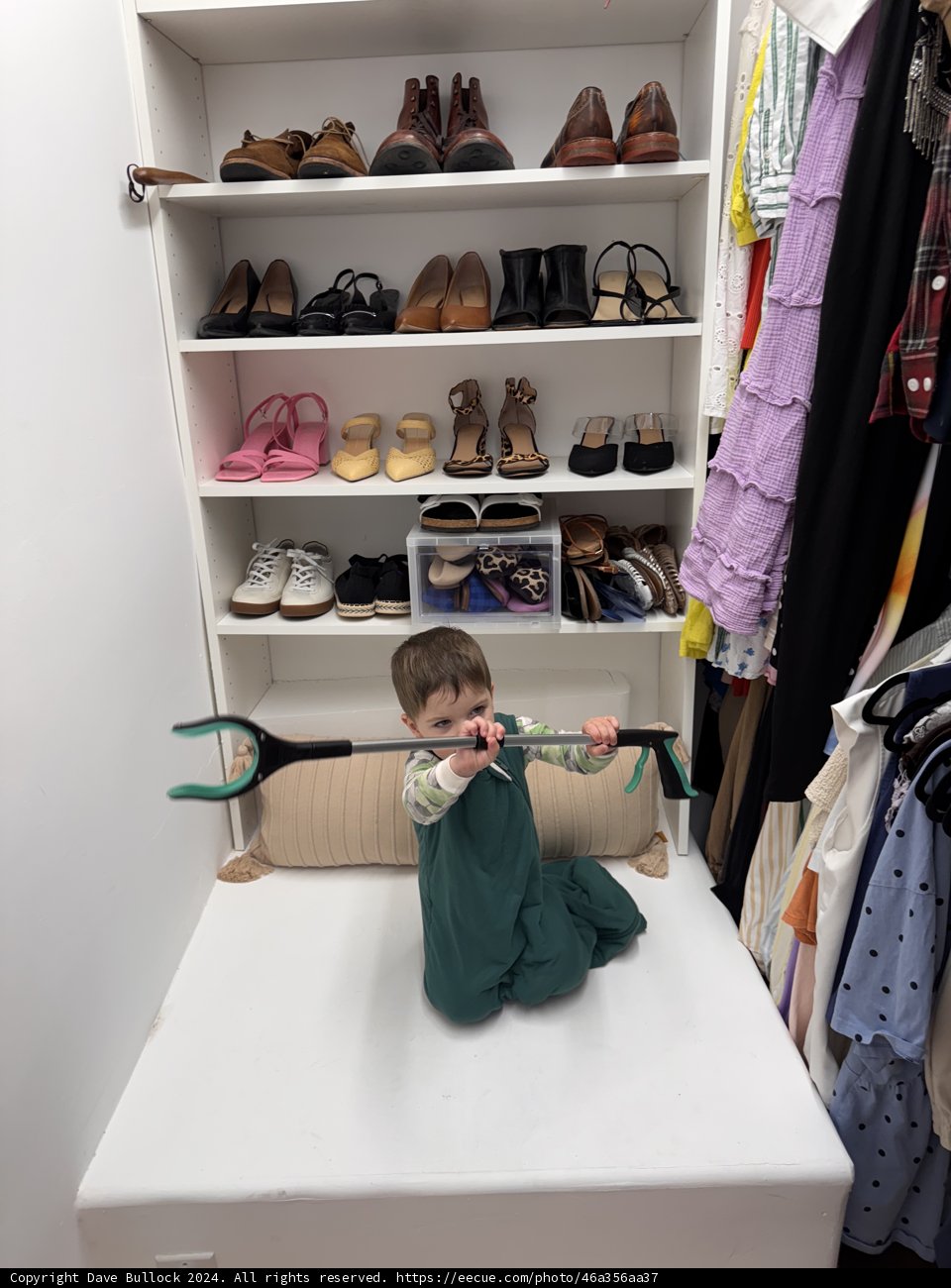 Tiny Explorer in the Wardrobe