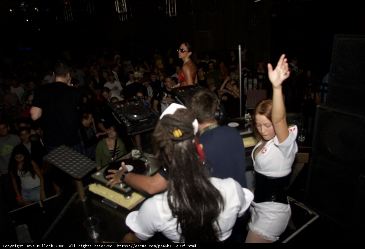 Funky Crowd with Hands Up