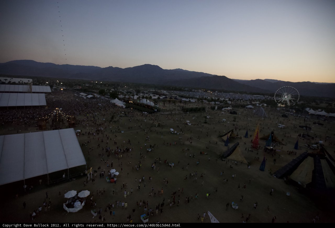 Sunset Crowd at Coachella Festival