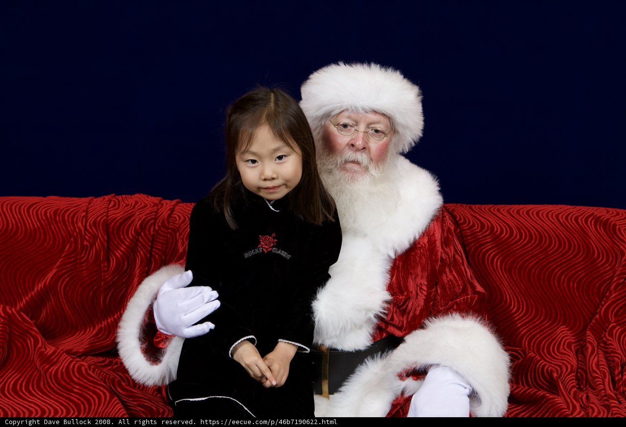 Little Girl Meets Santa