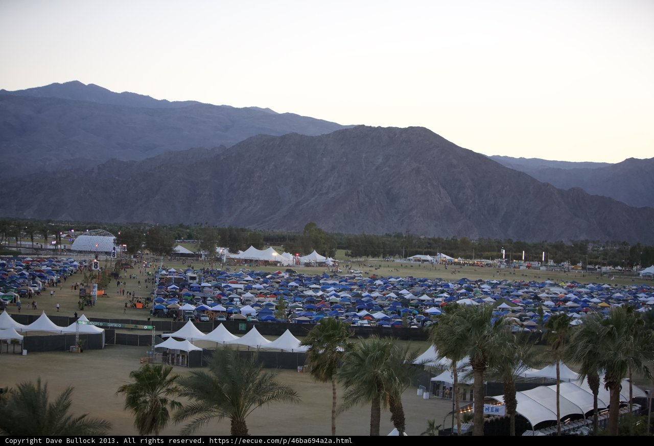 Tent City in the Shadow of the Mountains