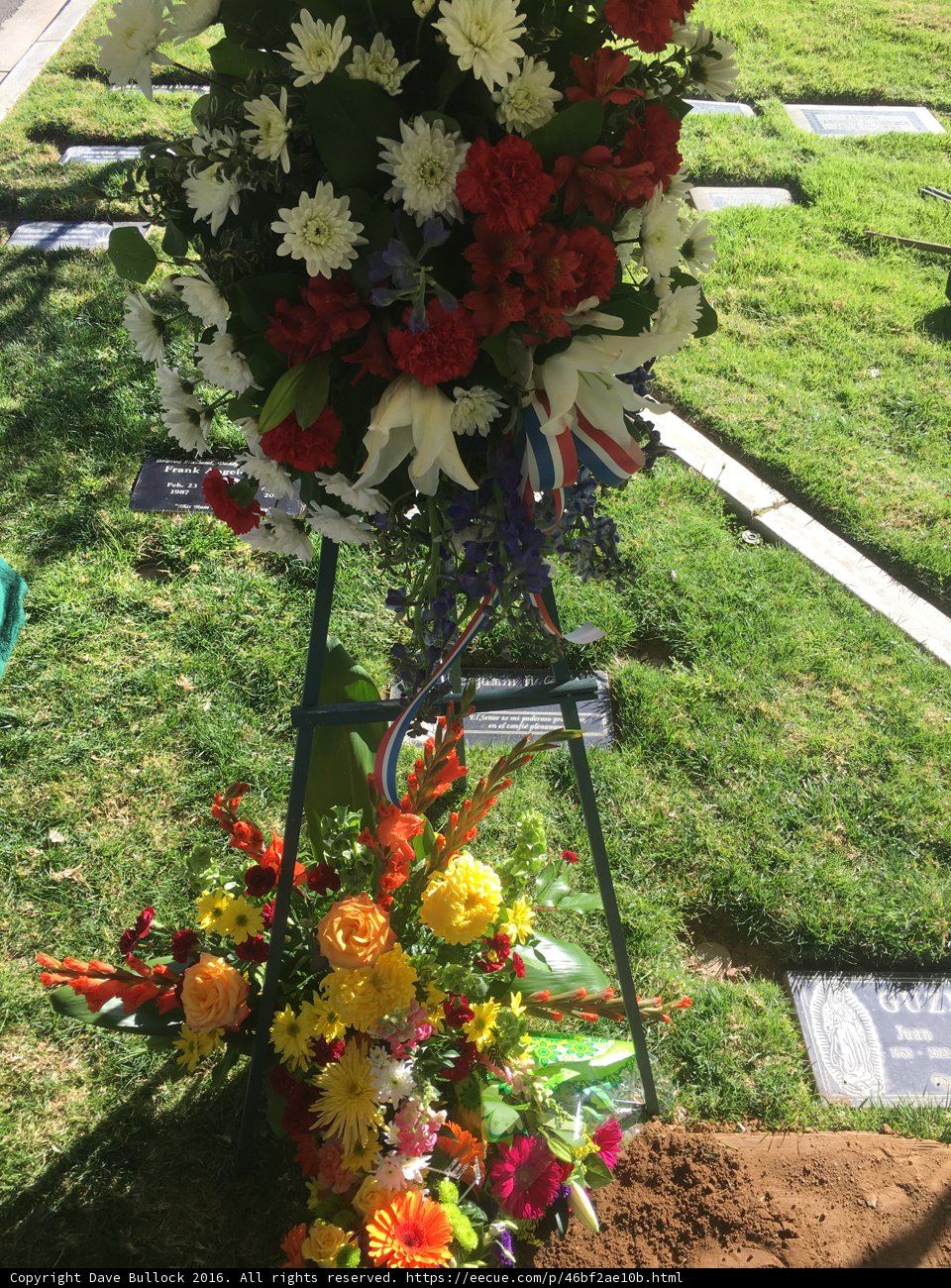 Flower Wreath on Grave