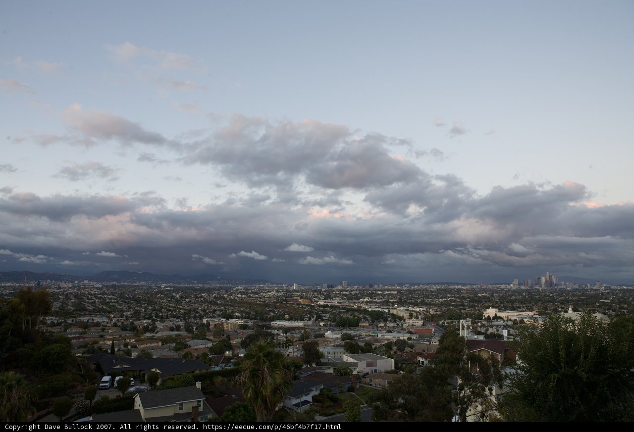 Cloudy Horizon over Urban Neighborhood