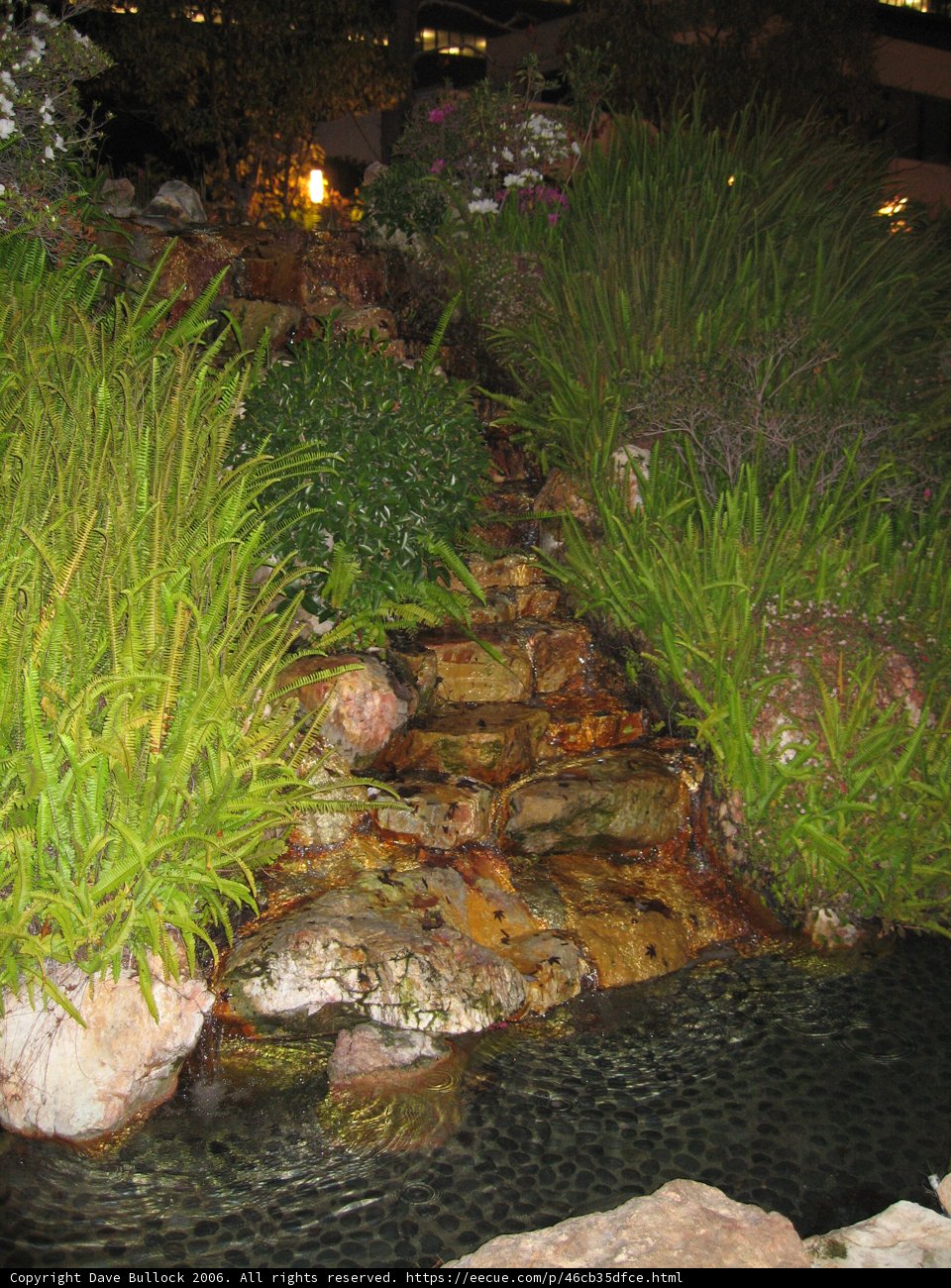 Serene Waterfall in Garden Retreat