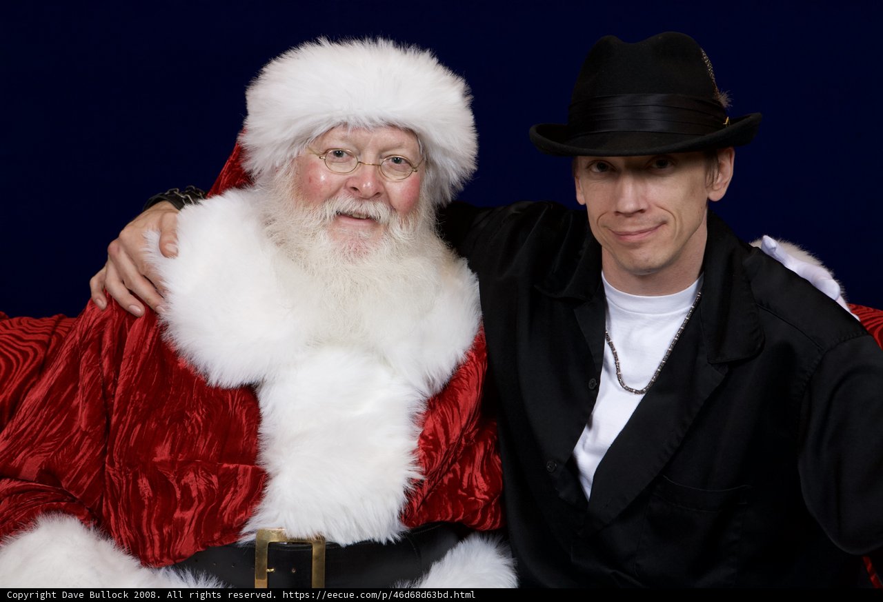 Santa meets the Black Fedora