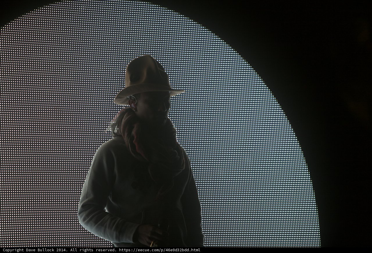 Stylish Man in Sun Hat at Coachella