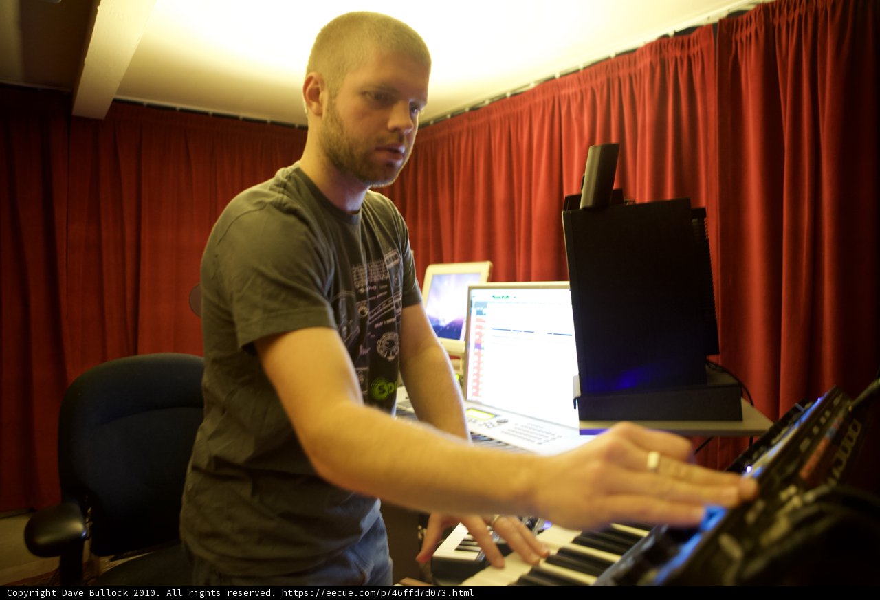 Morgan Page in the Recording Studio