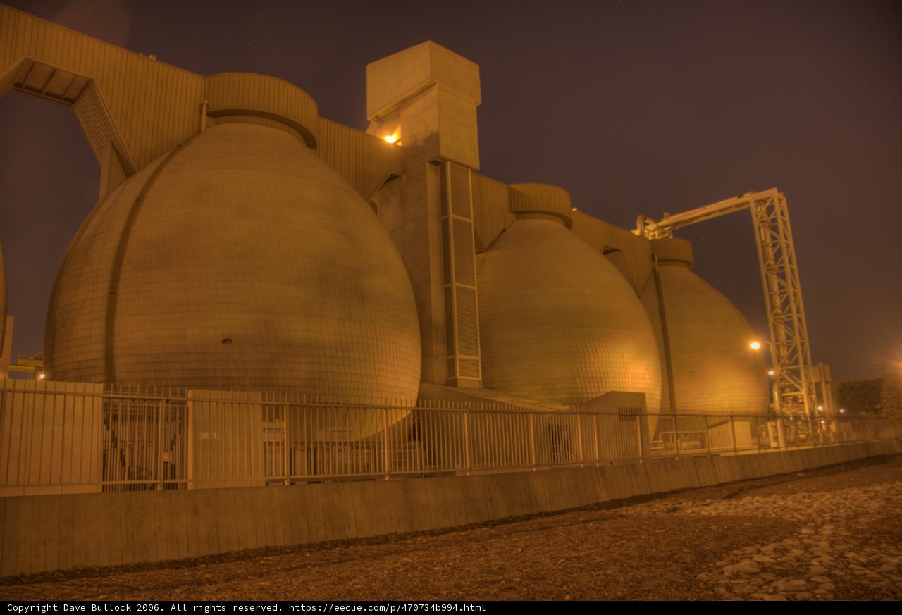 Illuminated Industrial Fortress