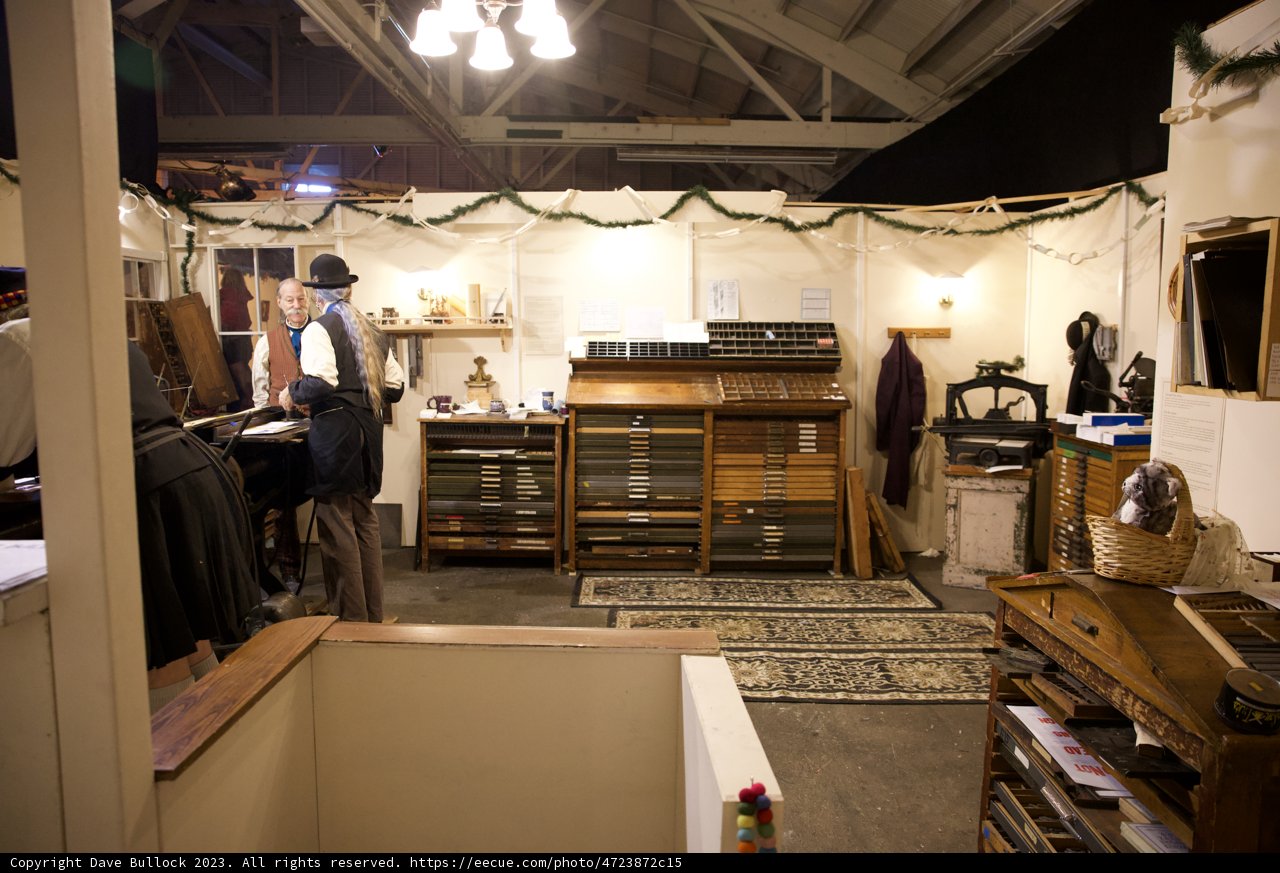 A Dickensian Ensemble: Man, Desk, and Room