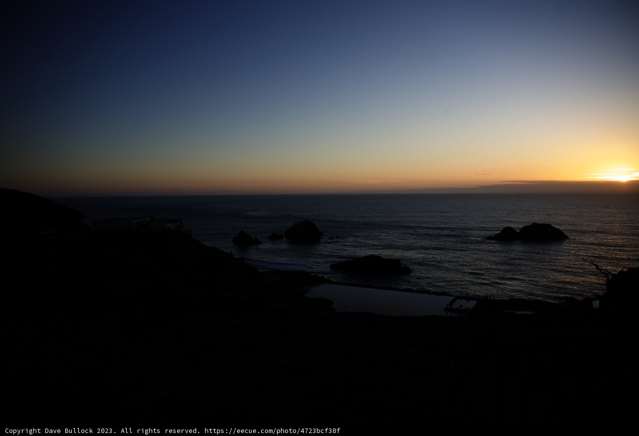 Enchanting Sunset at the Historic Sutro Baths