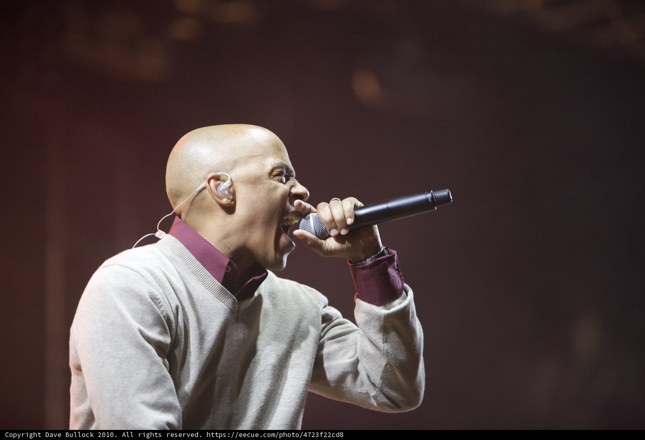 The Bald Singer's Solo Performance
