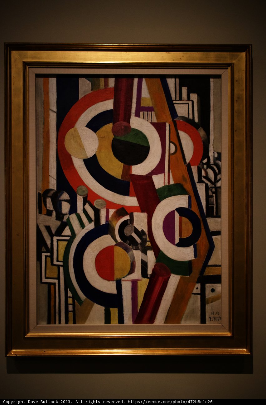 Modern Abstract in a Golden Frame