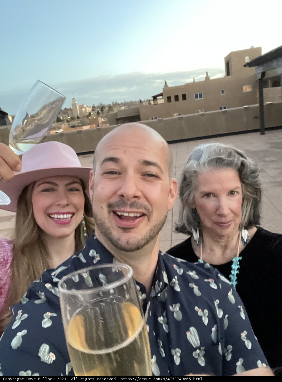 Three friends toast to life in Santa Fe
