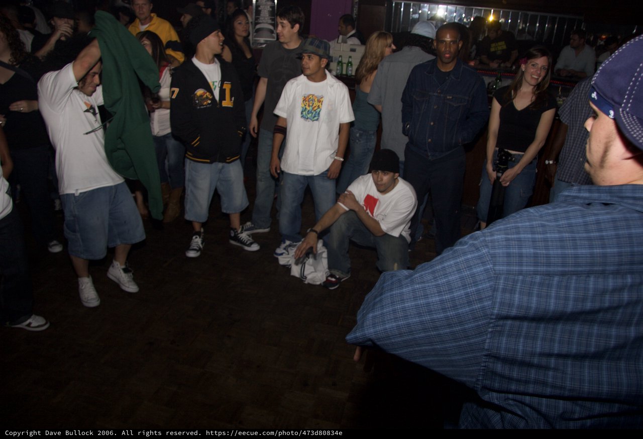 Hip-Hop Cipher Circle at Late Night Club Event