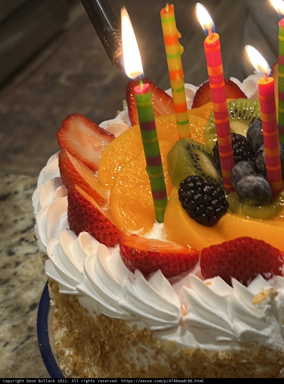 Celebrating with Cake and Candles