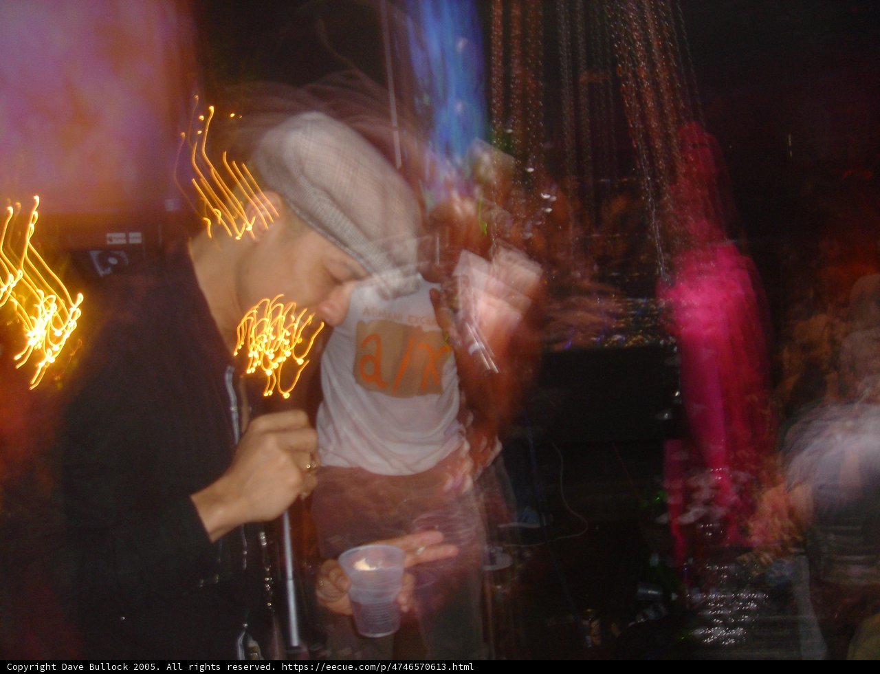 Blurred Cell Phone Snap at Night Club