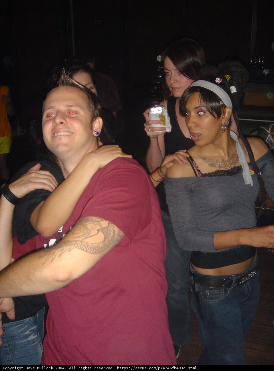 Red Shirted Man at Urban Night Club