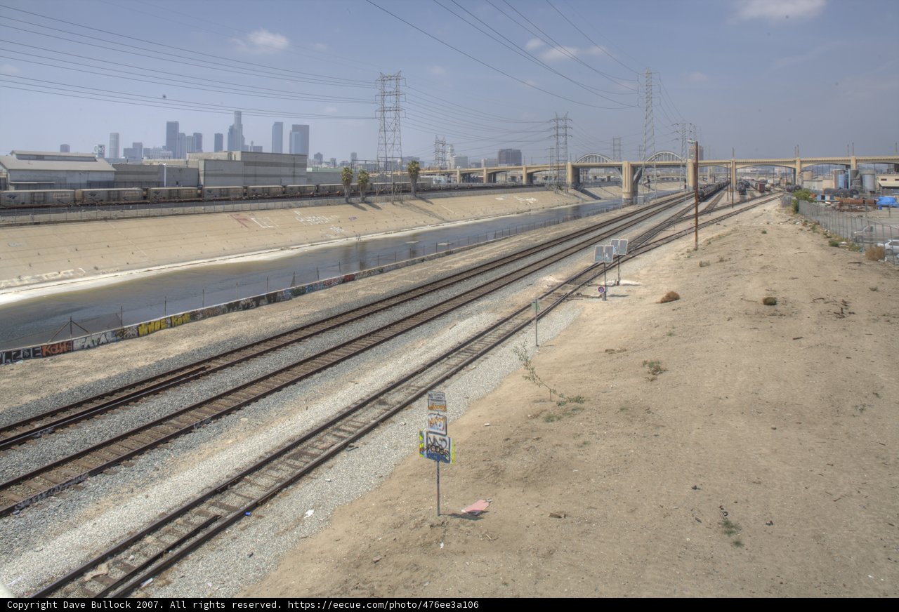 The Los Angeles River from the Train Tracks