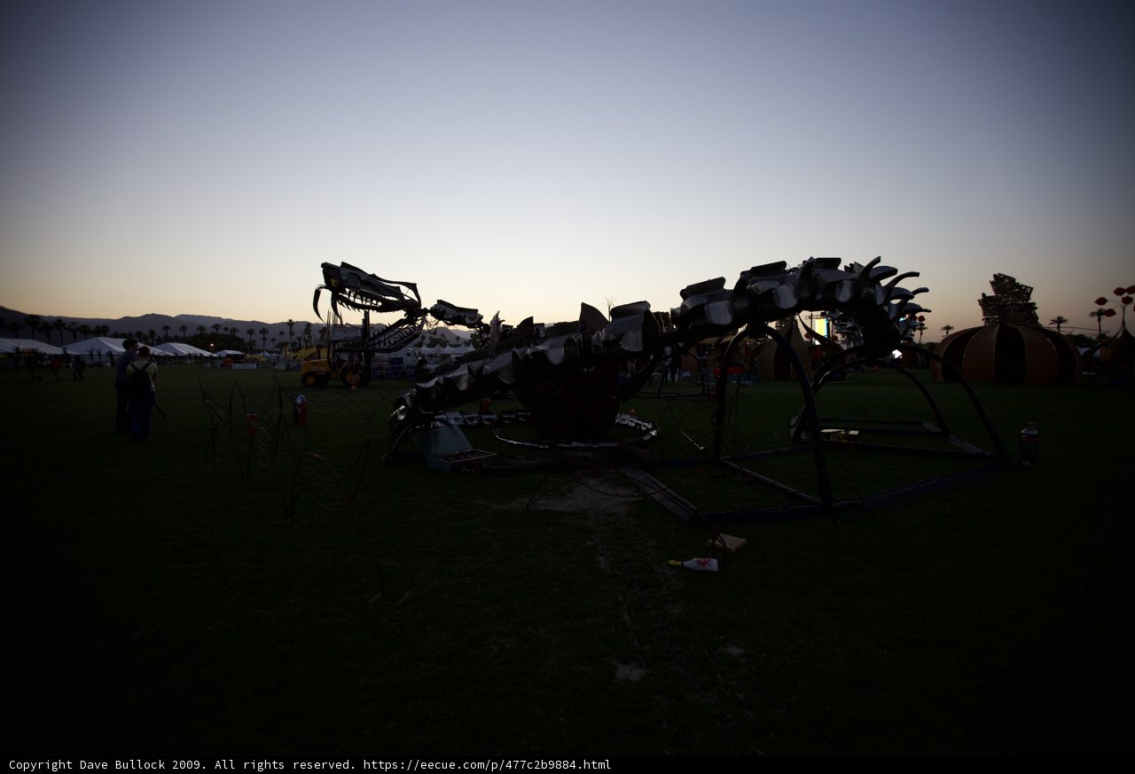 Monumental Structure in a Quiet Field
