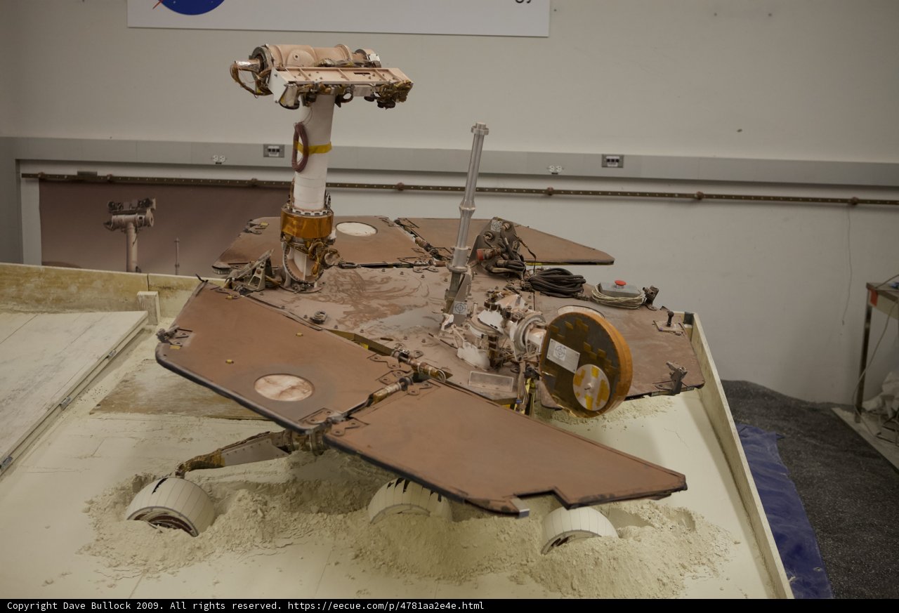 JPL Unstuck Mars Rover on Display