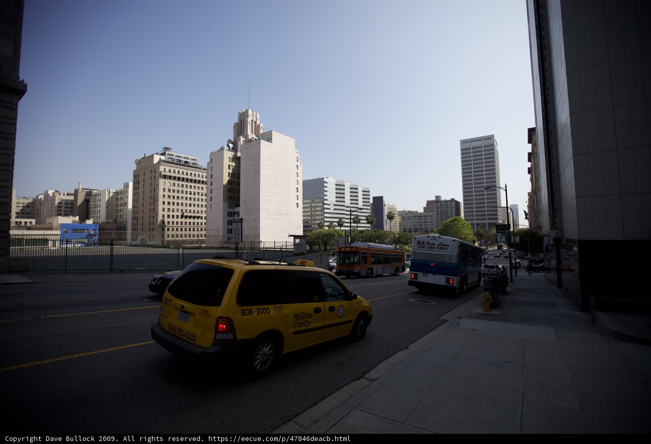 Yellow Taxi Cab in the City