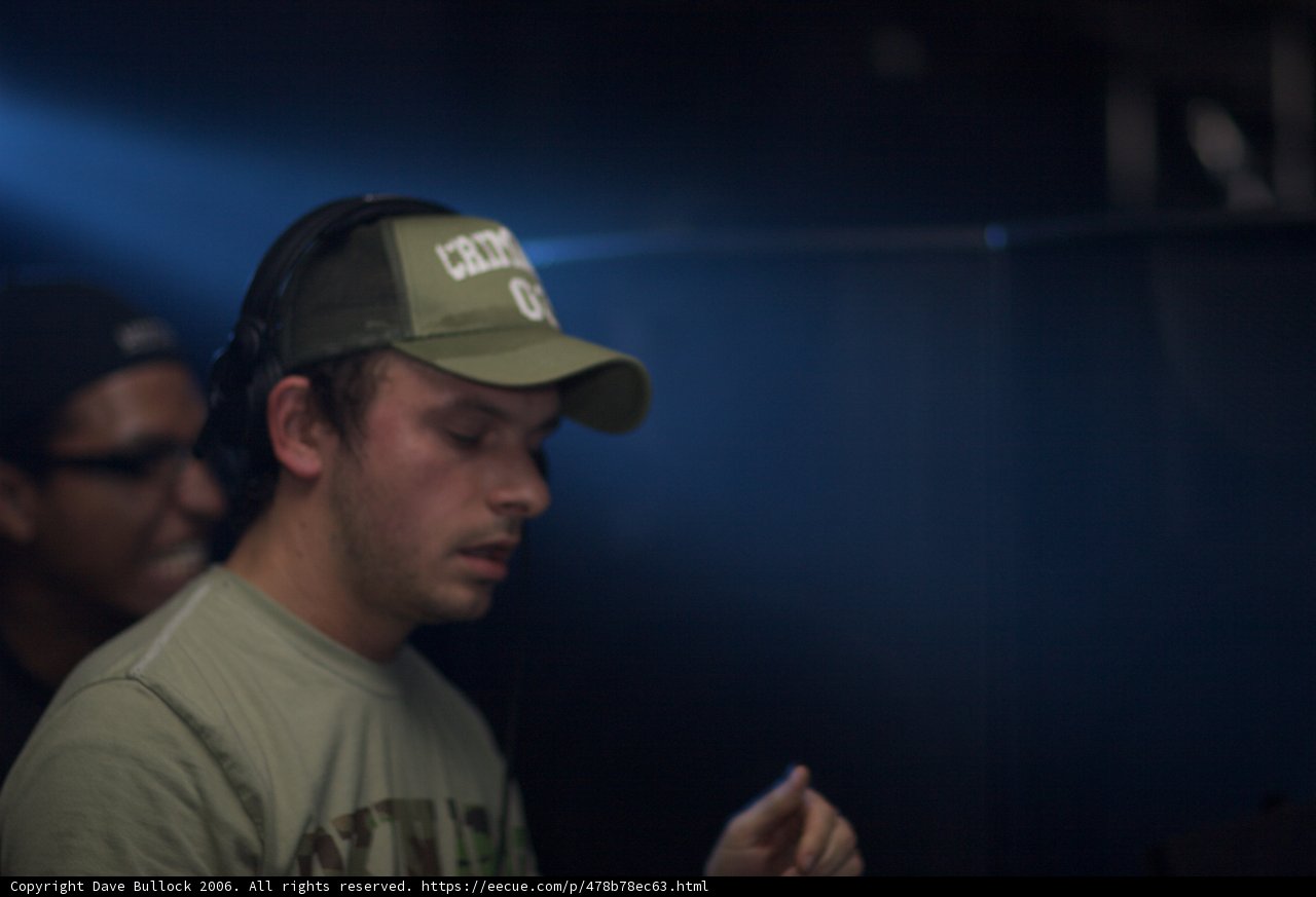 Andy C wears his favorite baseball cap