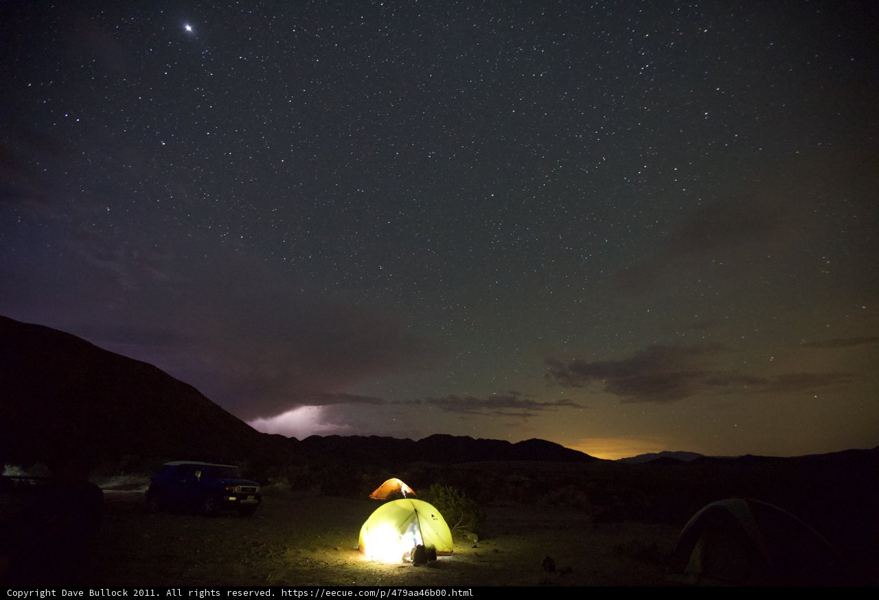 Starry Skies over our Mountain Tent