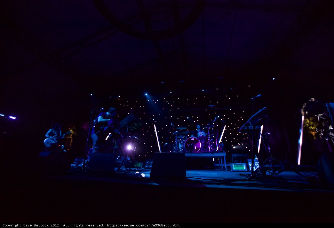 Blue-Lit Performance at Coachella 2012