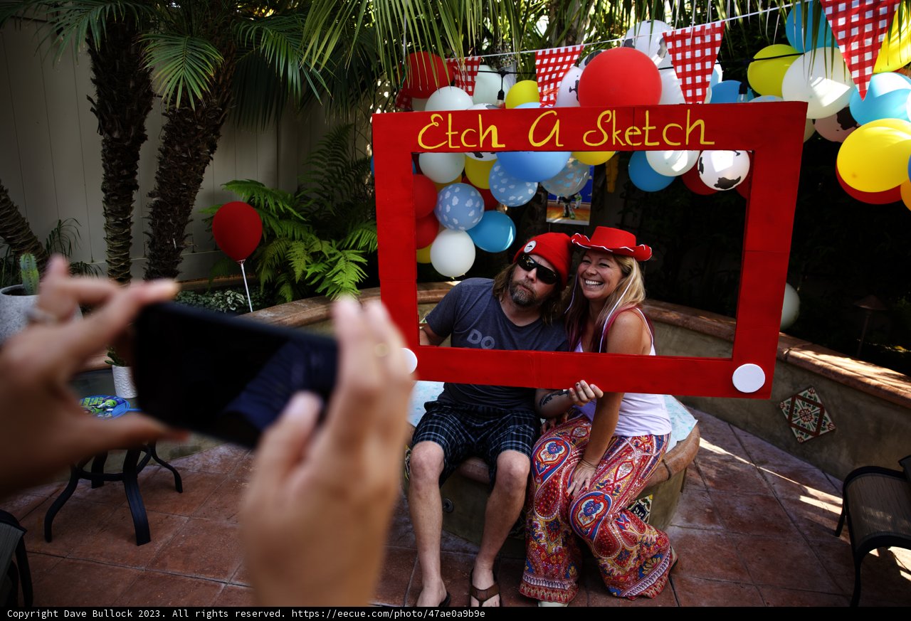 Birthday Party Selfie in Pictorial Frame