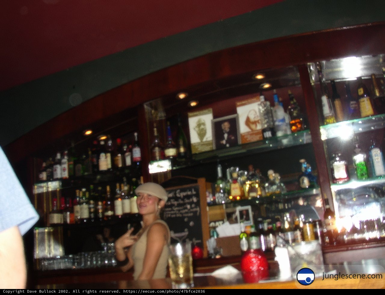 Masako Ishida behind the Bar