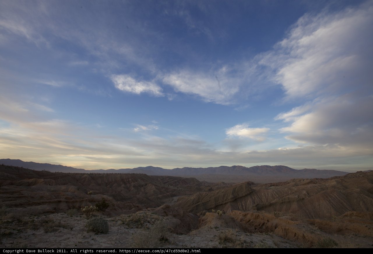 Mountain Vista beneath the Blue Sky