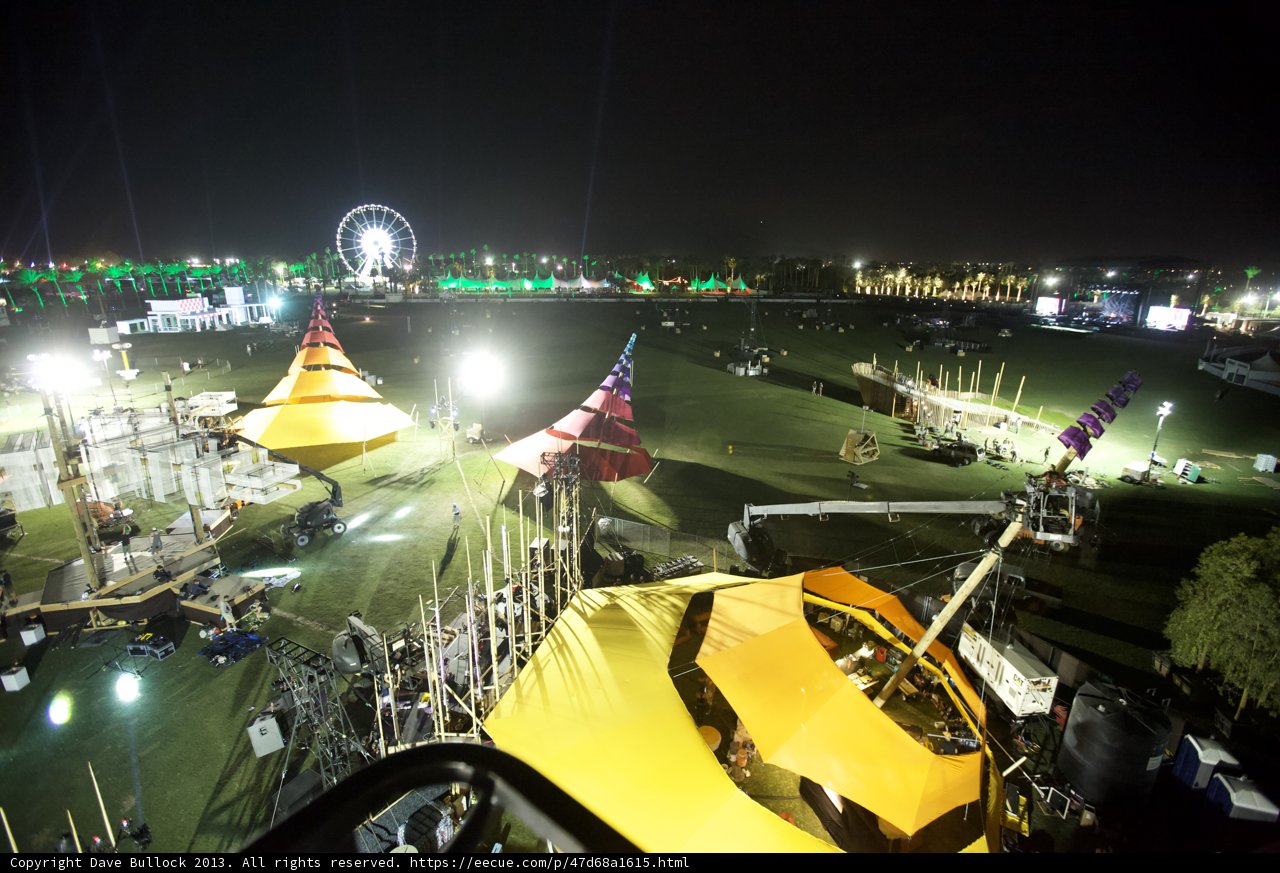 Nighttime in the Coachella Metropolis