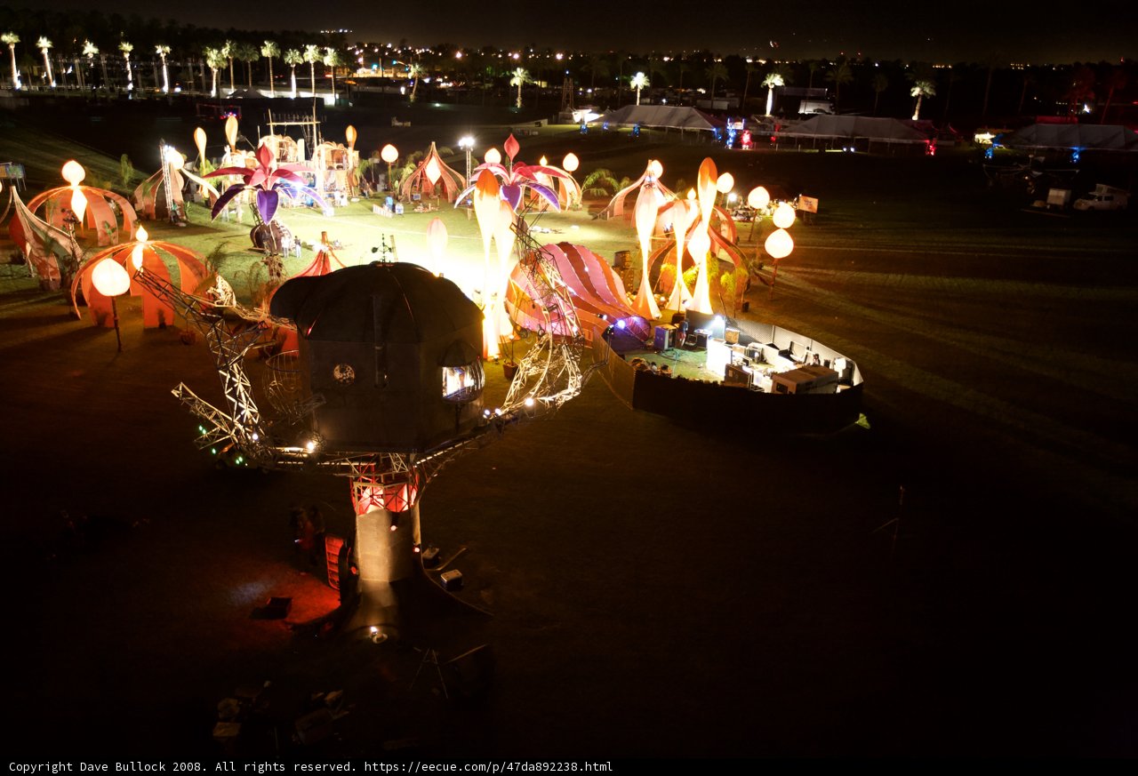 Nighttime Fire Festival at Coachella