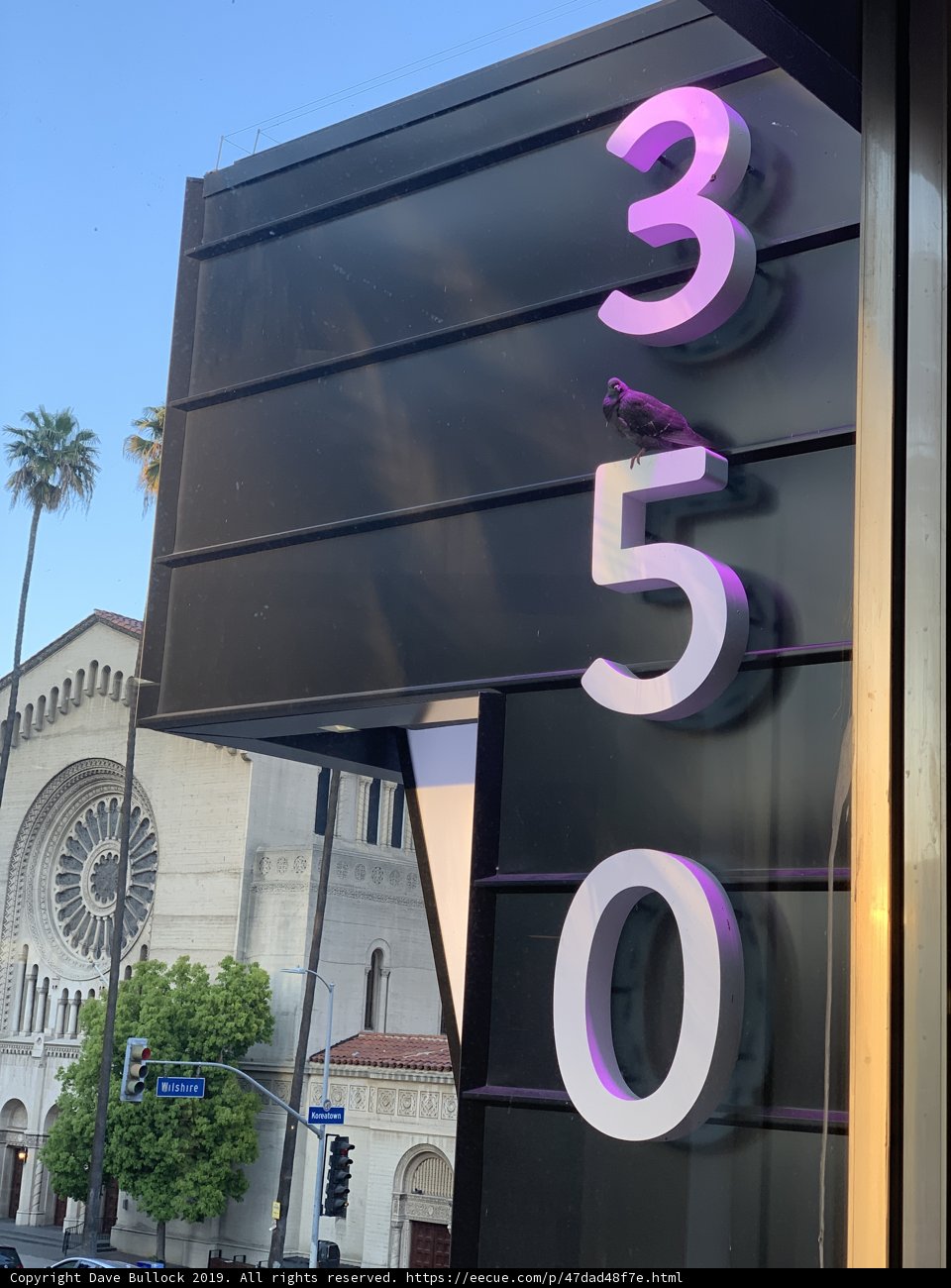 The 350 Theater Sign in Los Angeles