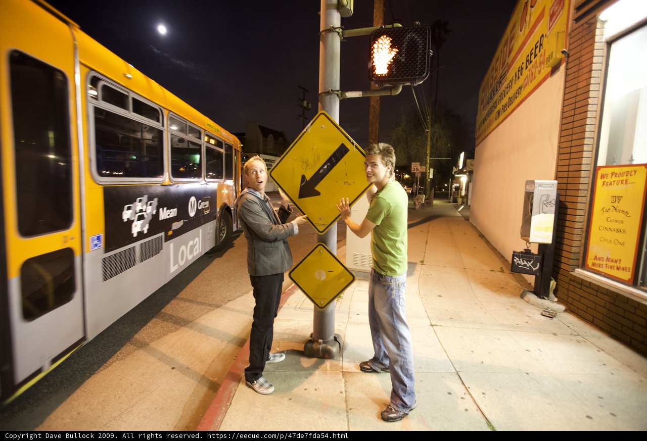 Night Owls by the Train Station
