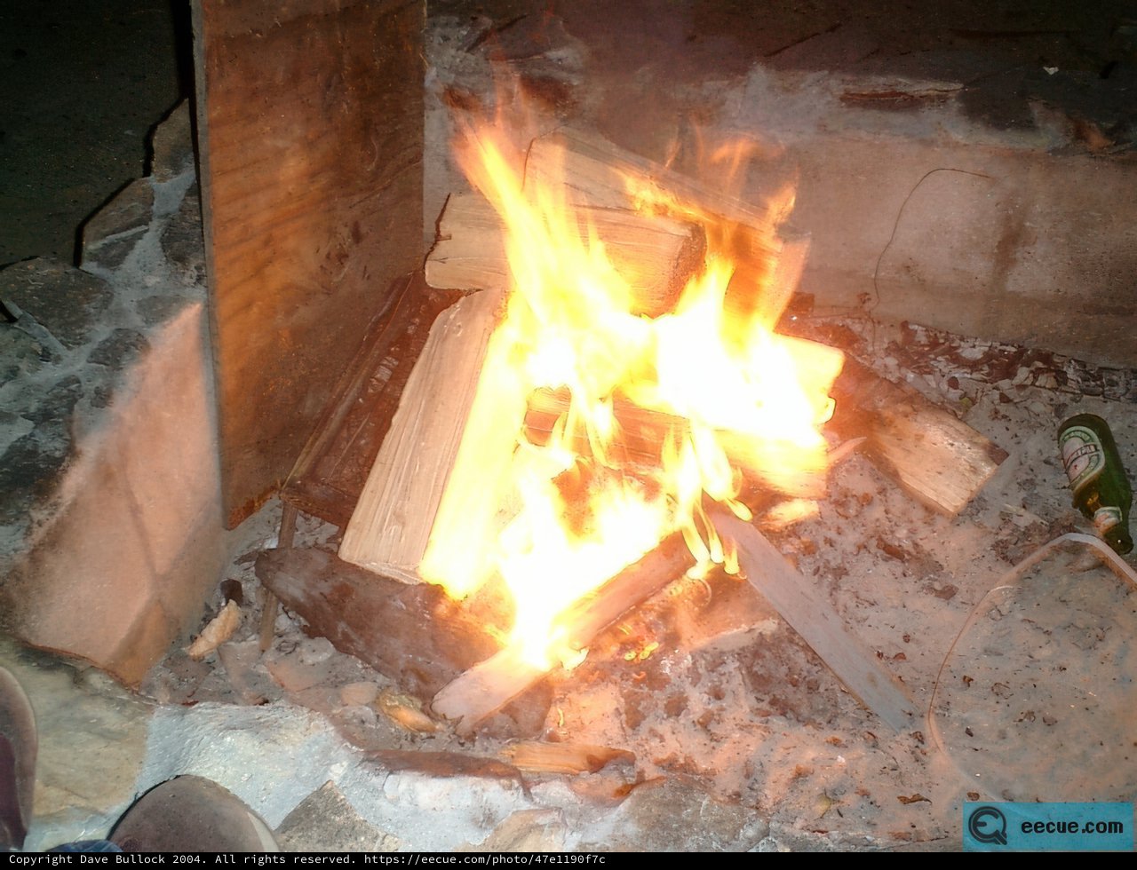 Blazing Wood Pile