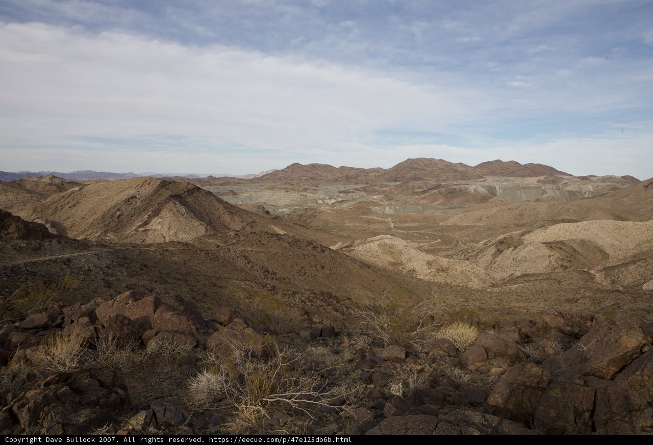 Majestic view of the desert mountains