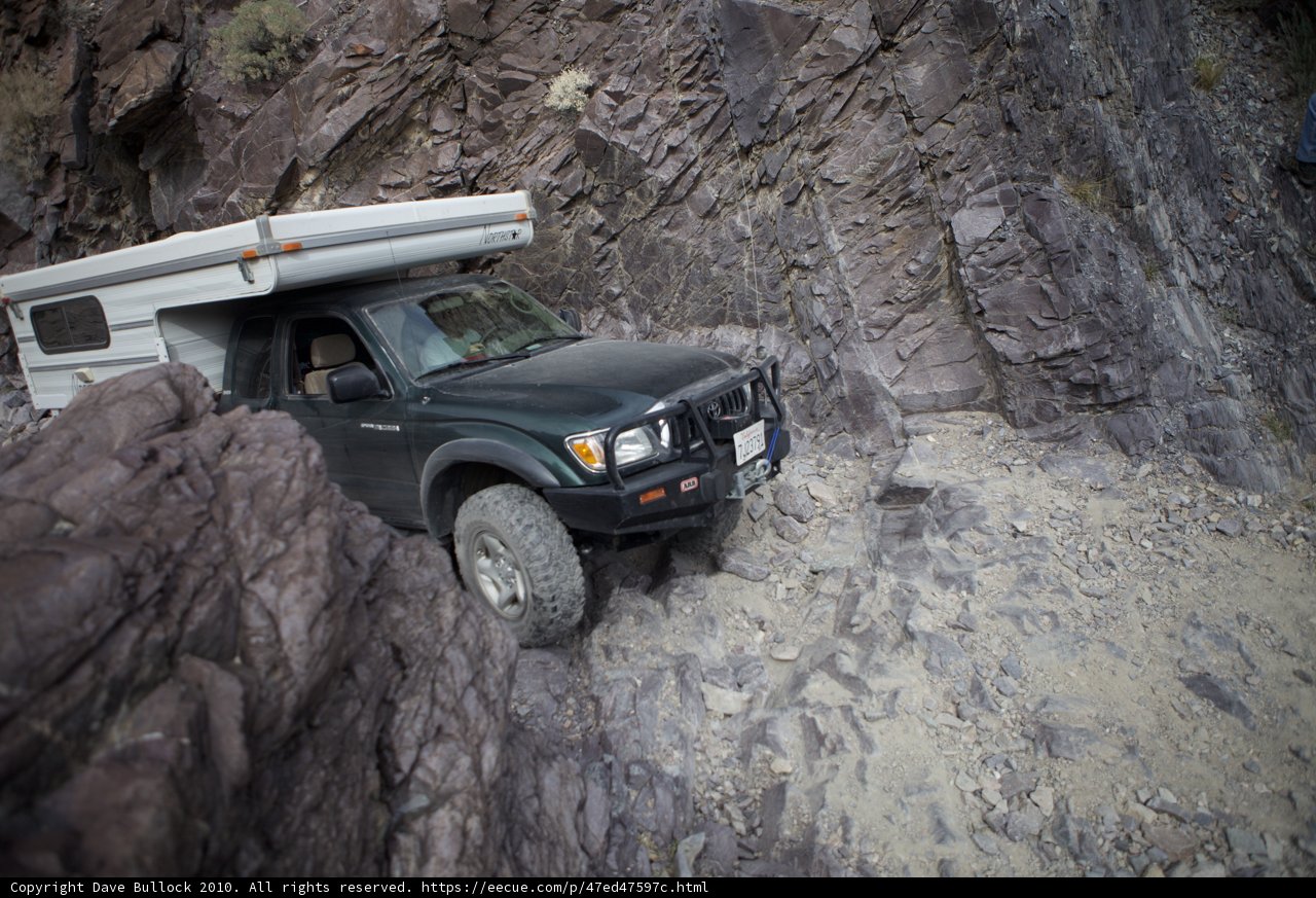 Adventurous Jeep Tackling Rough Terrain